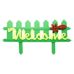 Letrero de Bienvenida para Jardín, Decoración de Jardín de Plástico para Exteriores, Color Duradero, Decoración para el Hogar, Artículos Colgantes - Product Image 4