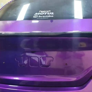 CS Style Carbon <b>Boot</b> Lip Rear Trunk Spoiler Wing for G70 Genesis Hyundai Ducktail 2017-2020 - Product Image 4