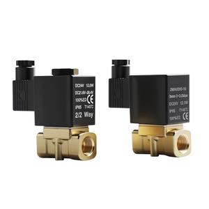Valvola Solenoide ad Alta Pressione <span class=keywords><strong>2</strong></span>/<span class=keywords><strong>2</strong></span> Vie DC24V Normalmente Chiusa per Controllo Fluidi Pneumatici - Product Image 2