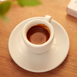 陶瓷浓缩咖啡杯和茶碟套装50毫升卡布奇诺咖啡杯浓缩咖啡杯带茶碟精致咖啡配件 - Product Image 4