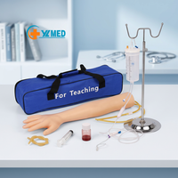 Kit de formation en ponction veineuse, modèle médical anatomique pour la formation des infirmières et les techniques d'injection, en silicone et PVC
