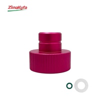 Convertisseur de bouteille de CO2 Tr21-4 violet 60L à connexion rapide pour usage domestique DUO, en alliage d'aluminium, sûr et facile à remplacer