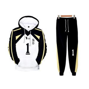 Gerenal Basic Anime Hoodie and Jogge Set Wholesale Tracksuit Set Dropshipping Unisex Two Piece Set Training - Product Image 1