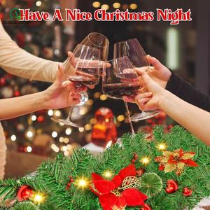 <span class=keywords><strong>Guirnalda</strong></span> navideña artificial con <span class=keywords><strong>luces</strong></span> <span class=keywords><strong>Guirnalda</strong></span> navideña <span class=keywords><strong>de</strong></span> 9 pies con <span class=keywords><strong>luces</strong></span> LED para escaleras Chimeneas <span class=keywords><strong>Guirnalda</strong></span> festiva Decoración navideña - Product Image 5