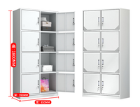 Mobilier de bureau Classeur en métal à 2 portes Armoire de rangement en acier Armoire produits de classement Armoire archivadores avec tiroir