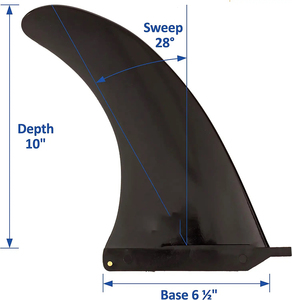 Plastique d'aileron central sup utilisé pour le système d'aileron de <span class=keywords><strong>paddle</strong></span> gonflable - Product Image 2