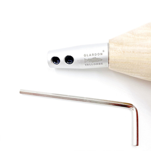 Manche de graveur réglable Glardon Vallorbe suisse, anti-roulement, en forme de poire, en bois, avec double vis, pour outils de gravure de bijoux - Product Image 4