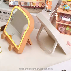 Factory <strong>Price</strong> Cute <strong>Toast</strong> Bread Led Makeup Mirror Lamp Personalized Celebrity Student Girls Dormitory Desktop Use - Product Image 4