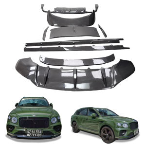 Kit de carrosserie en Fiber de carbone pour <span class=keywords><strong>Bentley</strong></span> <span class=keywords><strong>Bentayga</strong></span> mise à niveau Style de vitesse lèvre avant diffuseur arrière jupes latérales système de carrosserie Aerokit - Product Image 1