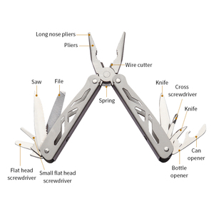 คีมสแตนเลสพับได้อเนกประสงค์ขนาดพกพาสำหรับการตัดและตกปลา - Product Image 2