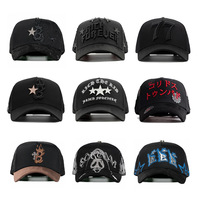 Gorra de Béisbol de Felpa a la Moda, Unisex, de Cinco Paneles, de Algodón, Ajustable, con Cierre a Presión y Diseño de Letras