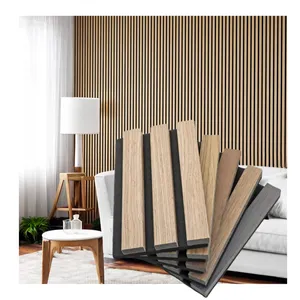 Factory Supply Interior Wall Decoration Sound-absorbing Panels Wood Slat Panels