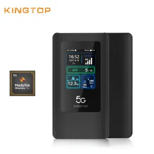 Kingtop Outdoor Mobiele Wifi Hotspot 5G Modem Wifi 4400Mah Met Simkaart