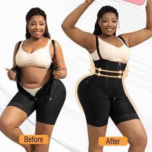 Plus Size Buikvormende Bodyshaper Borstondersteuning Postoperatieve BBL Tailletrainer Girdles Fajas voor Vrouwen Colombianas Billenliftende Shapewear - Product Image 1