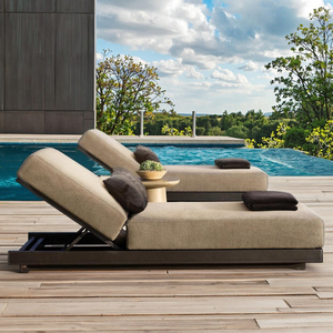 Divano letto esterno in alluminio <span class=keywords><strong>Design</strong></span> moderno per tutte le stagioni Hotel Patio Cabana spiaggia cortile piscina mobili per piscina - Product Image 3