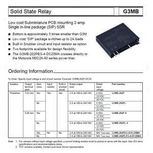 Cxcw <span class=keywords><strong>G3MB</strong></span>-<span class=keywords><strong>202P</strong></span>-5V 240VAC 12V 24V 3-24V <span class=keywords><strong>G3mb</strong></span> รีเลย์ <span class=keywords><strong>G3mb</strong></span>-<span class=keywords><strong>202p</strong></span>-12v 4ขา - Product Image 5