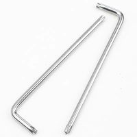 En gros, clés Torx en L personnalisées, bras court, double tête, nickel noir, T5-T45, outils à main de réparation