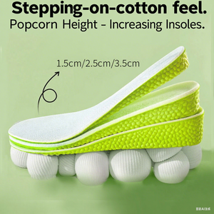 Soletta Invisibile in <span class=keywords><strong>Memory</strong></span> <span class=keywords><strong>Foam</strong></span> PU Traspirante per Aumento di Altezza, Sostituzione Suola <span class=keywords><strong>Scarpe</strong></span> - Product Image 2