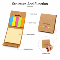 Combo de papeterie OEM pour étudiants : Blocs-notes adhésifs, onglets de couleur personnalisables, notes vierges, combo de notes adhésives pour l'étude – Vente en gros directe usine