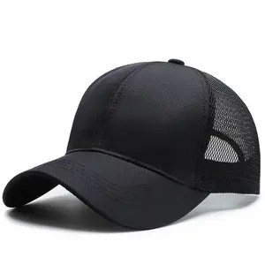 Custom Embroidery Logo Cap Outdoor Breathable Mesh Baseball Cap Unisex Snapback Hat Trucker Hats Outdoor Adjustable