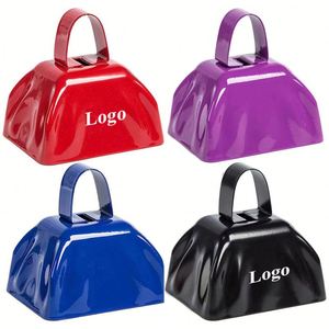 Campana de Acero Personalizada con Logotipo, Instrumento de Percusión para Animar en Eventos Deportivos - Product Image 1