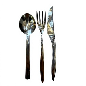 Juego de cubiertos de acero inoxidable pulido, 3 piezas, elegante juego de cubiertos para cena, duradero, de calidad alimentaria, para uso en mesa. - Product Image 1