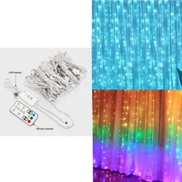 Prix de gros guirlande lumineuse RGB couleur LED musique synchronisation rideau pendentif décoration intérieure 100LED avec application intelligente BT contrôle