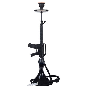 Union moderne russe de luxe grand ensemble de fumer or rose nargule résine verre <span class=keywords><strong>Ak47</strong></span> pistolet <span class=keywords><strong>Chicha</strong></span> <span class=keywords><strong>Chicha</strong></span> <span class=keywords><strong>Chicha</strong></span> narguilé grand sol narguilé - Product Image 2