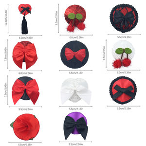 Meistverkaufte Sexy Wiederverwendbare Nippelabdeckungen mit Schleife in Verschiedenen Formen für Damen Party Nachtclub Dessous Show Intime Anlässe - Product Image 3