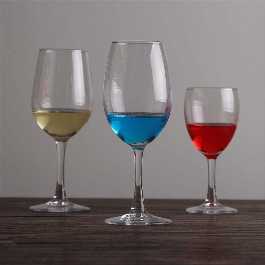 Processing custom LOGO 200~450ml high white material red wine Bordeaux glass