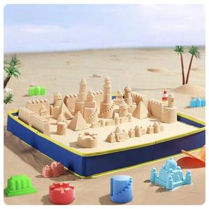 Matériel pédagogique pour la <span class=keywords><strong>maternelle</strong></span>, ensemble de jouets éducatifs DIY, bac à sable intérieur, perles de verre multicolores pour la modélisation spatiale - Product Image 2