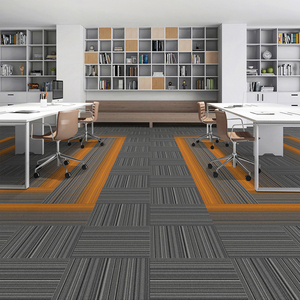Xunyao khách sạn sang trọng Thảm PP hoặc Nylon Jacquard văn phòng thương mại gạch Thảm PVC sàn vuông Thảm 50*50 25*100 33*100 - Product Image 3