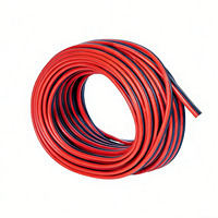 2-adriges 10 AWG Parallel-Silikonkabel, 2P Rot-Schwarz OFC Flexibles Batteriekabel, Stromkabel für Industrielle DC-Stromschienen und Robotik