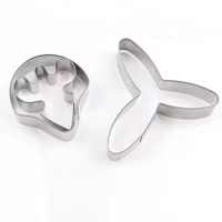 Acier inoxydable 3 pcs/set Papillon Orchidée Fondant Cutter Fleur Pétale Décoration Gâteau Cutter Moules
