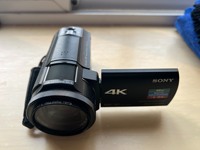 Kamera Bekas FDR-AXP35 4K 21x-40x Optical Zoom Sensor CMOS 8MP Layar 3.0" Kartu SD Bahan ABS Aperture F4.0