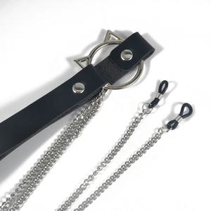 여성과 남성을위한 조정 가능한 스테인레스 스틸 젖꼭지 링 칼라 초커 비 피어싱 금속 바디 체인 - Product Image 3