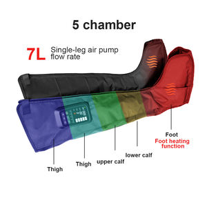 Masajeador de Piernas por Compresión de Aire para Masajear los Pies y Pantorrillas con Calor, 6 Modos, Batería de 3000 mAh y Tecnología Avanzada de Bolsas de Aire - Product Image 2