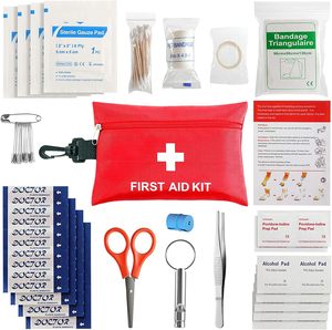 Trousse de premiers soins portable mini à bas <span class=keywords><strong>prix</strong></span>, petite pochette avec fournitures médicales pour les voyages en plein air - Product Image 2