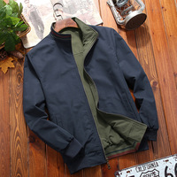 Blouson Bomber Réversible Homme Tendance Hiver – Coupe Ample Sportive et Décontractée à Col Montant – Best-seller Transfrontalier/AliExpress