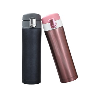 Gobelet isotherme en acier inoxydable Mercedes-Benz 500 ml avec couvercle pop-up, cadeau d'affaires pour utilisation en voiture - Product Image 4