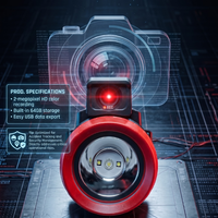 Lampe frontale professionnelle LED de sécurité pour mineurs, rechargeable, avec mémoire 64 Go, pour usage souterrain, avec caméra intégrée