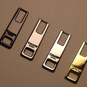 High Quality <strong>Custom</strong> Design <strong>Logo</strong> <strong>Zipper</strong> Pull Metal Engraving with Eco-Friendly Electroplating Brand <strong>LOGO</strong> <strong>Zipper</strong> <strong>Sliders</strong> - Product Image 6