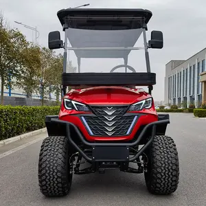 2024 New 72V 5KW 150Ah AC Motor High Performance 4 6 Passenger Hunting Golf Cart For Sale