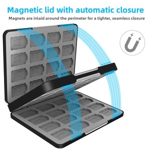 Custodia Protettiva Magnetica in Silicone 64-in-1 / 32-in-1 per Schede di Gioco <span class=keywords><strong>Nintendo</strong></span> <span class=keywords><strong>Switch</strong></span> e <span class=keywords><strong>Switch</strong></span> 2 - Product Image 4
