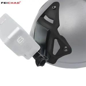 Aluminium legierung Helm NVG Mount Fixed Base Bracket Adapter 3-Loch-Halter für GoPro Hero 12 11 10 9 8 DJI Action2 Insta360