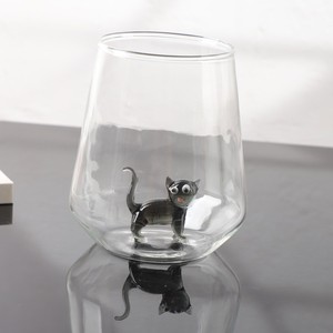Vaso de Cerveza de Vidrio con Figura de Gato - Regalo para <span class=keywords><strong>Amantes</strong></span> <span class=keywords><strong>del</strong></span> <span class=keywords><strong>Vino</strong></span>, Gran Venta - Product Image 6