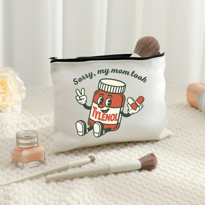 Borsa per il trucco con scritta 'My Mom Took Tylenol', Decorazioni per Addio al Nubilato, Regali per Matrimonio e Fidanzamento, Festa Pre-Matrimonio - Product Image 4