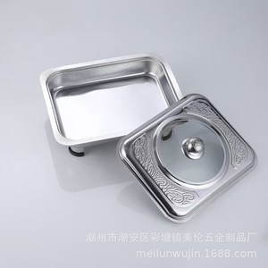 Stainless Steel Combination Stove With Glass Lid For Hotel Buffet And Outdoor Use ML-208 Food Grade Material - Product Image 3