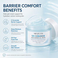 Crème gel barrière aquatique 5X Céramide 50g Acide Hyaluronique Centella Collagène Marin Sans Huile Hydratante Apaisante Quotidienne