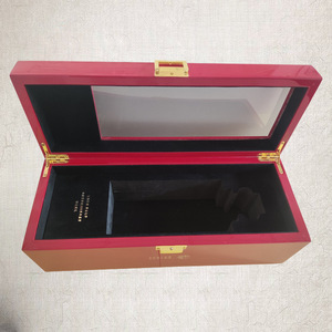 Caja de Madera Roja Personalizada para Té, Rectangular, Hecha a Mano, para Regalo, Origen Shenzhen MH-j163 - Product Image 3